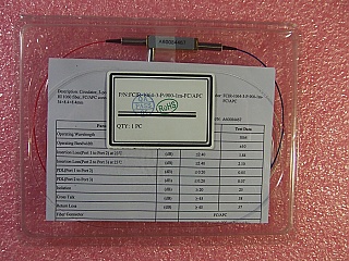 1064nm (+/-10nm) 3-port circulator. With FC/APC connectors. P/N: FCIR-1064-3-P-900-1m-FC/APC. New released products, ordered from factory directly