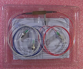 1064nm (+/-10nm) 3-port circulator. With FC/APC connectors. P/N: FCIR-1064-3-P-900-1m-FC/APC. New released products, ordered from factory directly