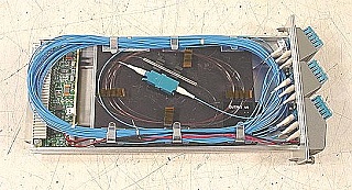 1x16 splitter module w/ tap, w/ LC/PC adapters for 1.55um wideband