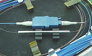 1x16 splitter module w/ tap, w/ LC/PC adapters for 1.55um wideband