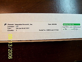 2x4 coupler for both 1310/1550nm with SC/UPC connectors