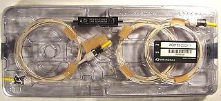 1.8%/98.2% broadband 1x2 coupler over both 1.3 and 1.55um windows, with 3 ST connectors. JDS P/N: AC0199-Z00017