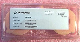 2%/98% 1x2 coupler at 1550nm, premier grade, with 3 LC/PC connectors. JDS model: FFC-C251PB11J