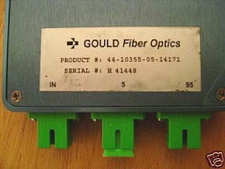 5% Gould SMF 1x2 low-polarization coupler, SC/APC, 1.55um