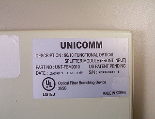 10%, dual 1x2 tap couplers, FC/PC(UPC) adapters, for both 1.3/1.55um
