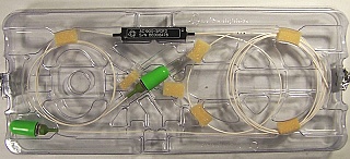 10%/90% broadband 1x2 coupler over both 1.3 and 1.55um windows, with 2 FC/APC connectors. JDS P/N: AC1900-SPDF2