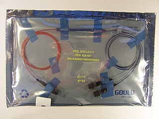 10%/90% 1x2 tap coupler at 1550nm. With three FC/PC connectors. Low polarization tap coupler. Gould model: 44-20355-10-12231