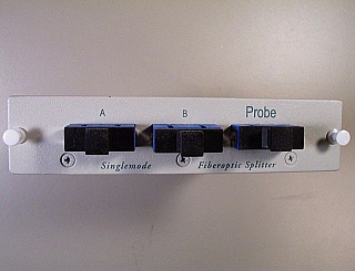60/40%, 2x4 tap coupler at 1550nm, SC/PC(UPC) adapters