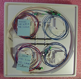 20%/80% 1x2 tap coupler over 1550nm+/-40nm. With three FC/APC connectors.  FOCI model: C-WS-AL-20-S-1210-15-AP/AP