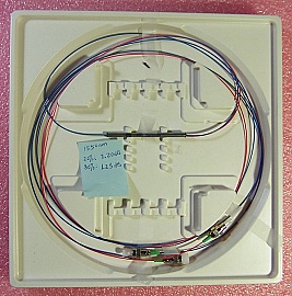 20%/80% 1x2 tap coupler over 1550nm+/-40nm. With three FC/APC connectors.  FOCI model: C-WS-AL-20-S-1210-15-AP/AP