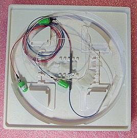 5%/95% 1x2 tap coupler over 1550nm+/-40nm. With three FC/APC connectors.  FOCI model: C-WS-AL-05-S-1210-15-AP/AP
