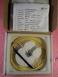 Min order=4pc. 50%50% AFOP 1x2 3dB ruggedized coupler 1.3/1.55um. Premier grade. With 3 LC/PC connectors. AFOP P/N: 812-3150-2EL04.