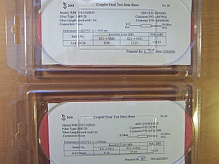2%/98% 1x2 1550nm coupler. SDO P/N: WBC15S1102B10