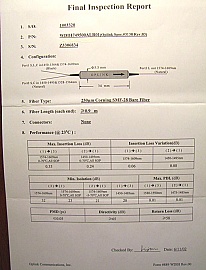S/L band WDM coupler with Integrated isolator, WDIH749500ALR01