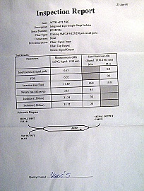 Integrated tap and 1-stage isolator over 1530-1563nm. JDS P/N: ACIS1+1P1.5NC. Without test sheet