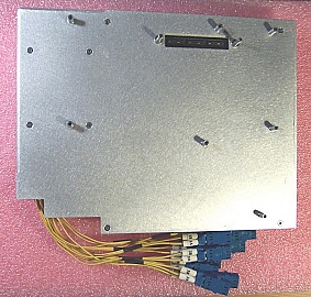 OC-192 Optical interface module for L-band, around 1585nm, removed from Innovance OC-192 long haul transmission system: TSIO card.  JDS P/N: OIA0002-01-02. Model: OEMJ6ZZYNNV03-003
