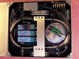 OC-192 Optical interface module for L-band, around 1585nm, removed from Innovance OC-192 long haul transmission system: GDX card.  JDS P/N: OIA0005-02. 21035146. Cat: OEMW6YYB02002