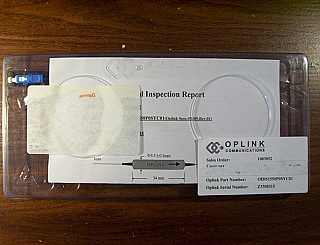 1.55um Dual-Stage Isolator. Oplink model: OIDS1550P0SYC01
