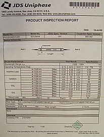 1528nm - 1564nm isolator. Model: PIFICS1102315-001.