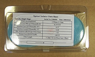 1535-1565nm C-band single-stage isolator.