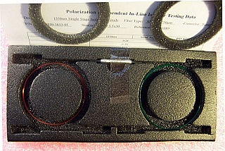 1535-1565nm C-band single-stage isolator. Low loss, P-grade.  Movaz P/N: MOVH810-5613-01