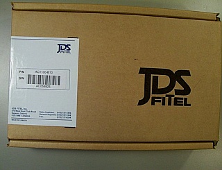 50%/50% 1x2 broadband MMF coupler/splitter, over 1500-1580nm and 1275-1335nm. 3 SC/PC connectors. JDS model: AC1100-B10