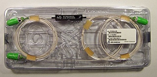 50%/50% 0.85nm broadband 1x2 coupler/splitter. With 62.5/125um MM fiber. With 3 FC/APC connectors. JDS model: AC1100-N0013