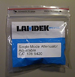 Single-mode attenuator adjustable. Lamdek CAT: 128 9420