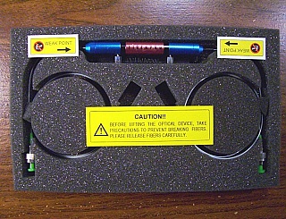 1300nm  In-line Polarization Controller, Fiberpro model:  PC1100-13-F/A. With FC/APC connectors