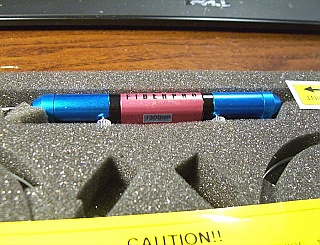 1300nm  In-line Polarization Controller, Fiberpro model:  PC1100-13-F/A. With FC/APC connectors