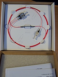 1550nm 1x2 polarization combiner/splitter. With 3 FC/UPC PMF connectors. P/N: PBS-55-P-1-111-LLL-3-1. New released products from manufacturer.