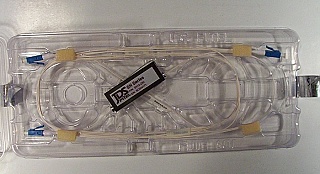 1x2 JDSU latching Switch with 3 LC/PC fiber connectors. JDS P/N: SN12-Z30.