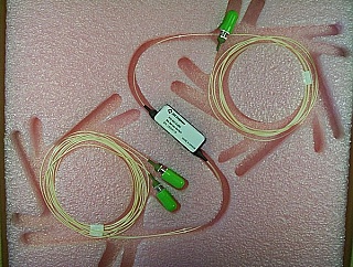 1x2 JDSU latching Switch with 3 FC/APC fiber connectors, 1.3/1.55um. JDS P/N: SN12-Z50. With RMA label on the product box