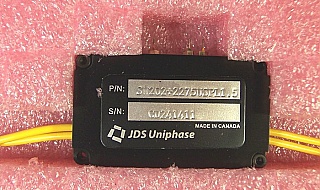 2x2 JDSU non-latching Switch with 4 ST connectors. 1.55um. TTL drive. JDS P/N: SW202+2275USPL1.5, model: SW+2-00065