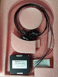 1x8 LT800-series switch module, single-mode fiber, 1.55um wavelength. With BSC II/UPC connectors. LIGHTech P/N: N108LRST-SSS9.