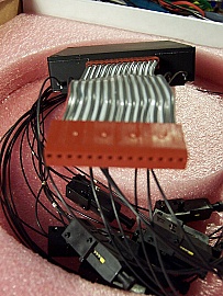 1x8 LT800-series switch module, single-mode fiber, 1.55um wavelength. With BSC II/UPC connectors. LIGHTech P/N: N108LRST-SSS9.