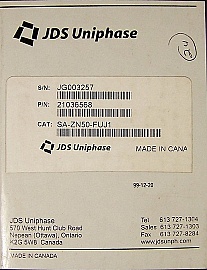 JDS optical switch Module(OSM) for both C-band and L-band. There are 10pc 1x2 MOM optical switches and 10pc 2x2 MEMS switches. JDS P/N: 21036568, model: SA-ZN50-FUJ1