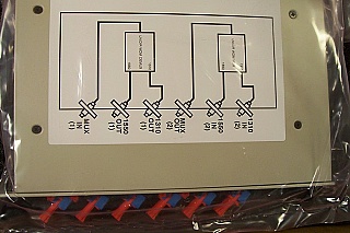 1310/1550nm unidirectional mux/demux in one case. SC/UPC. 2000 model. ADC P/N: WDM-K7U7UBL2A0000
