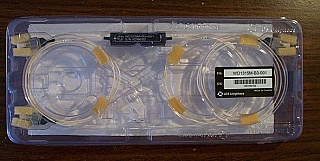 (1260-1360)nm/(1480-1600)nm WDM unidirectional multiplexer, 50/125um MM fiber. With 3 FC/PC connectors, JDS P/N: WD1315M-B3-001. Without test sheet