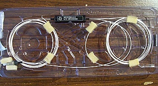 1300/1550nm WDM, unidirectional multiplexer, 9/125um SM fibers. With one FC/PC connector at 1300nm port, JDS P/N: WD1315M-LL2