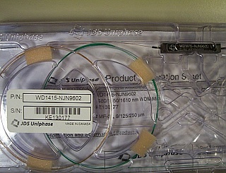 (1460-1495)nm/(1527-1666)nm WDM combiner. Model: WD1415-NJN9602
