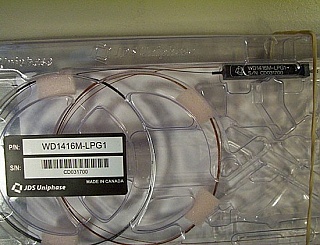 (1445-1495)nm/(1573.71-1610.33)nm WDM combiner. Model: WD1416M-LPG1
