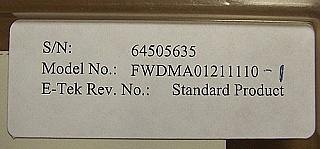 (1460-1490)nm/(1530-1580)nm WDM combiner. JDS P/N: FWDMA01211110-1