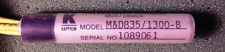 835/1310nm 1x2 WDM coupler, WAVELENGTH DIVISION MUX/DEMUX. With 3 SMF ST connectors. Kaptron P/N: M&D835/1300-B