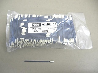 Swab to clean 2.5mm adapter/connector, Wilshire PN:1002,Lot #:500172 (old model). Price is for one bag of 500 swabs
