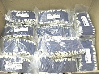 Swab to clean 2.5mm adapter/connector, Wilshire PN:1002,Lot #:500172 (old model). Price is for one bag of 500 swabs
