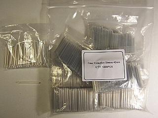 Fiber heat shrink sleeve protector. Length: 40mm. 100pc/bag. Price is for one bag of 100 sleeves