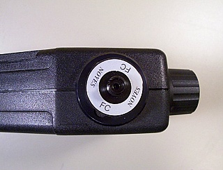 Noyes handheld fiber optic microscope, with FC/PC fiber adapter