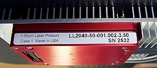 Iolon Tunable Laser module, L-band. With FC/APC PMF connector.