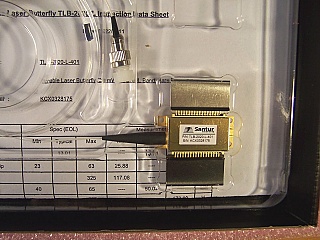 Tunable Laser in butterfly, over L-band, 20mW. Santur  P/N: TLB-2020-L-401